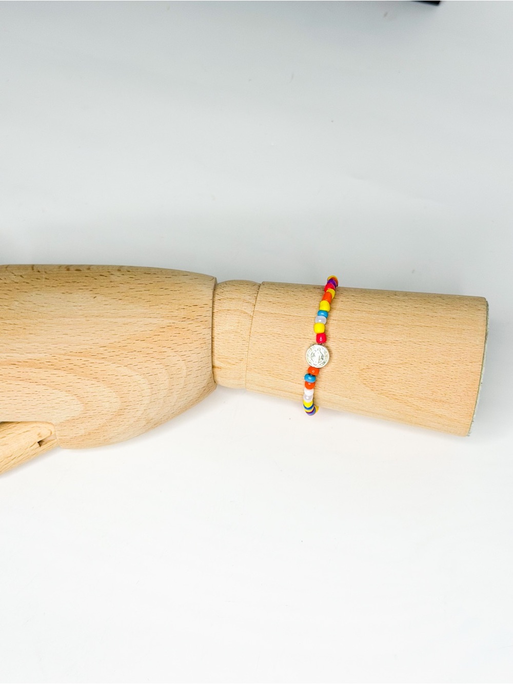 Handmade Colorful Glass Bead San Benito Bracelet /  St. Benedict